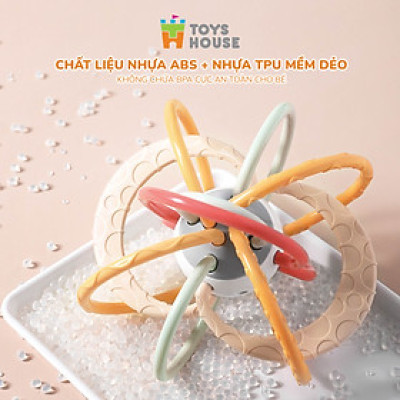 Đồ chơi bóng vòng nhựa mềm kết hợp gặm nướu cho bé ToysHouse 822-86