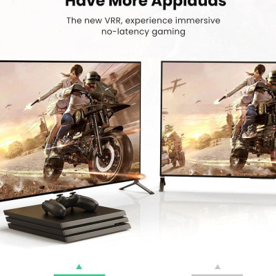 Ugreen UG80404HD140TK 3M 2.1 8K 60Hz 48Gbps 4k 120 hz màu đen Cáp HDMI 2.1 độ phân giải siêu Cao - HÀNG CHÍNH HÃNG