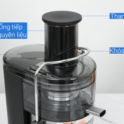 Máy ép trái cây đa năng Panasonic MJ-CB800SRA-Mâm xay 100% kim loại-Kèm cối sinh tố - Hàng chính hãng