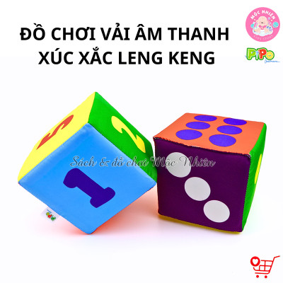 Đồ Chơi Vải Xúc Xắc Xí Ngầu Có Âm Thanh Leng Keng Vui Tai Cho Bé - Pipo Vietnam