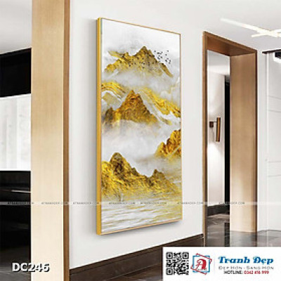 Tranh đơn canvas treo tường Decor Phong cảnh núi non - DC246