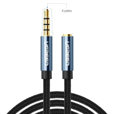 Cáp âm thanh 3.5Mm nối dài 1M UGREEN 40673Av118-Hàng chính hãng