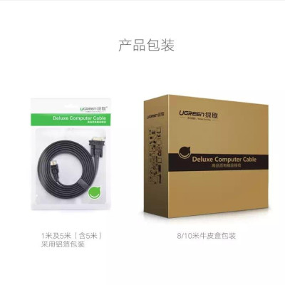 Ugreen UG11671VG105TK 1M màu Đen Cáp tín hiệu 2 đầu VGA cáp dẹt - HÀNG CHÍNH HÃNG