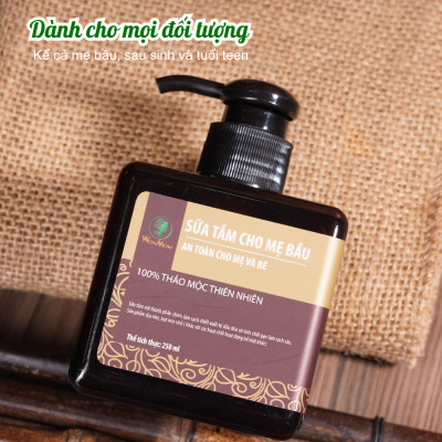 Sữa Tắm Thảo Mộc Mềm Mại, Sáng Hồng Da Cho Mẹ Bầu Wonmom 250ml