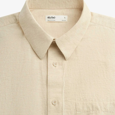 Áo sơ mi tay ngắn nam cotton linen túi đắp.Regular - RT 10S25SHS009 | ROUTINE CÀ MAU