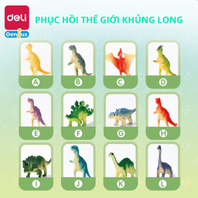 Bộ Đồ Chơi Khảo Cổ Truy Tìm Xương Khủng Long Bạo Chúa Deli - Đồ Chơi Giáo Dục Kích Thích Trí Tìm Tòi Sáng Tạo Của Trẻ - 74349 52