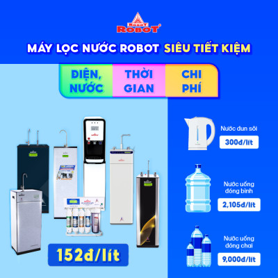 Máy Lọc Nước ROBOT RENO PRO 239GK-UR Tích Hợp Công Nghệ Lọc R.O + UF - Hàng Chính Hãng