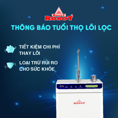 Máy Lọc Nước R.O Hydrogen Kiềm Nóng Thông Ninh ROBOT HydroMegaPlus-9 - Hàng Chính Hãng