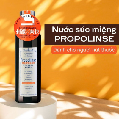 Nước súc miệng Propolinse loại bỏ mùi hôi hút thuốc, trắng răng Nhật Bản 600ml