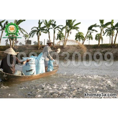 Máy ép cám viên thủy sản 3A7,5Kw (cấp liệu bán tự động)