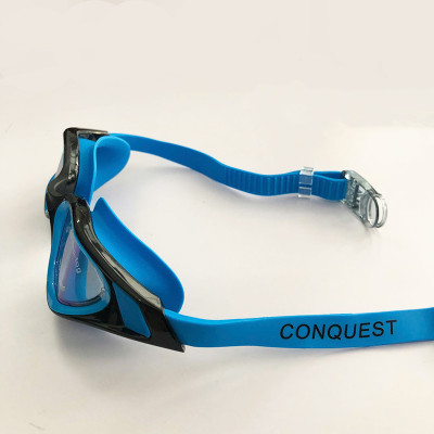 Kính Bơi Người Lớn ConQuest Tráng Gương Chống Sương Mù Chống Tia UV - Xanh Dương Đậm