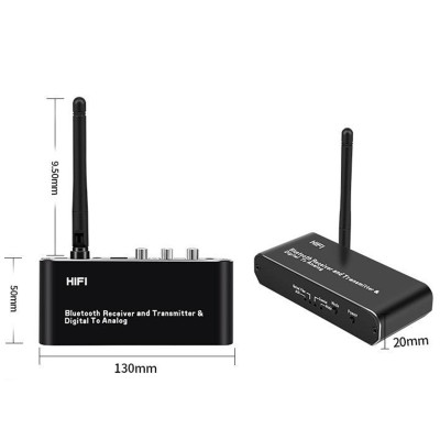 SOAIY Bộ Thu Phát Bluetooth 5.0 Giải Mã Bluetooth D09 (Hỗ Trợ Cổng Optical) - Hàng Nhập Khẩu