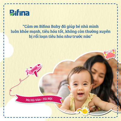 Hỗ trợ tiêu hoá khoẻ, tăng đề kháng cho bé - Men vi sinh Bifina Baby Nhật Bản- Hộp 30 gói