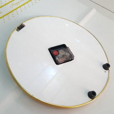 Đồng Hồ Treo Tường Tráng Gương Thư Pháp Chữ Tâm (Đường Kính 40cm)