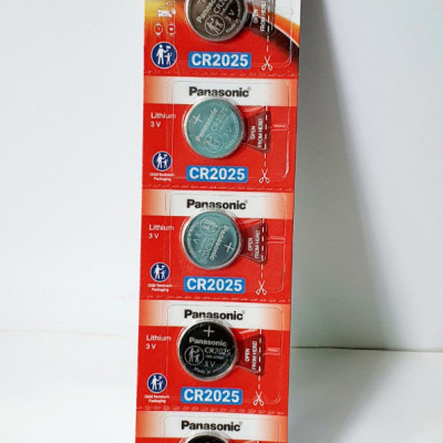 5 Viên Pin CR2025 3V Panasonic Lithium made in Indonesia - Hàng chính hãng