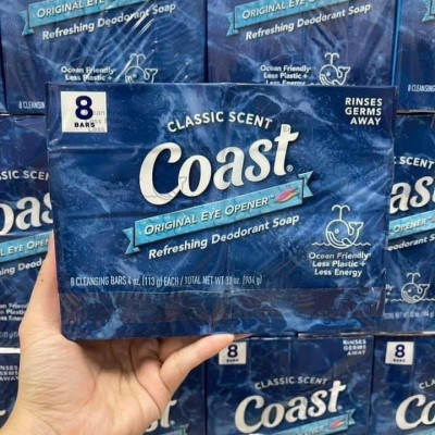 Lốc 8 cục xà phòng Coast Classic Scent 113g - USA
