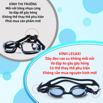 Kính Bơi Cận (CÓ THỂ LỆCH ĐỘ), Chống TRẦY, Chống UV, Chống Hấp Hơi