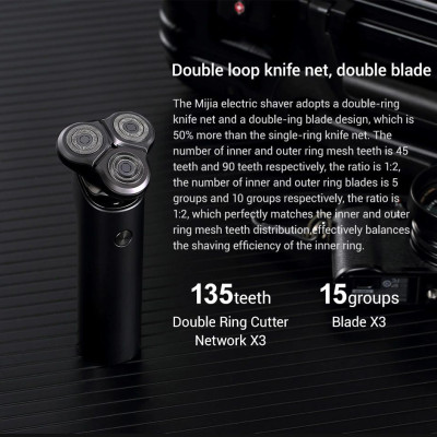 Máy Cạo Râu Mi Electric Shaver Mijia S500 3 đầu- Hàng nhập khẩu