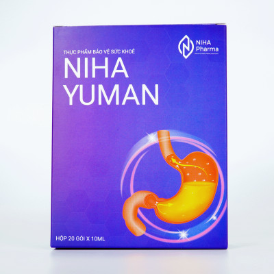 Thực phẩm bảo vệ sức khỏe Niha Yuman – Siro hỗ trợ dạ dày từ thảo dược thiên nhiên (Hộp 20 gói)
