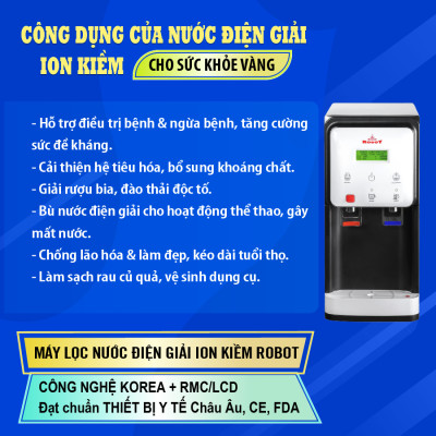 Máy Lọc Nước Điện Giải Robot Nóng Nguội Lạnh UHC - 4911 - Hàng chính hãng