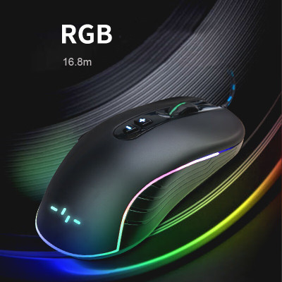 Chuột máy tính có dây Gaming Newmen GX6, màu đen ( New Logo) – Hàng Chính Hãng 