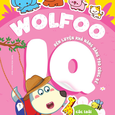 Sách - Bộ Sách Bóc Dán Thông Minh - Wolfoo IQ Rèn Luyện Khả Năng Sáng Tạo Cùng Bé (Bộ 6 Cuốn)