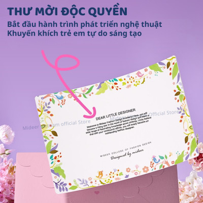 Đồ chơi thiết kế thời trang DIY cho bé gái  5 6 7 8 9 tuổi may vá Mideer Clothing Design House