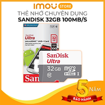 Thẻ Nhớ SanDisk Ultra MicroSDXC UHS-1 100 MB/s Class 10 32GB/64GB/128GB - Hàng Chính Hãng
