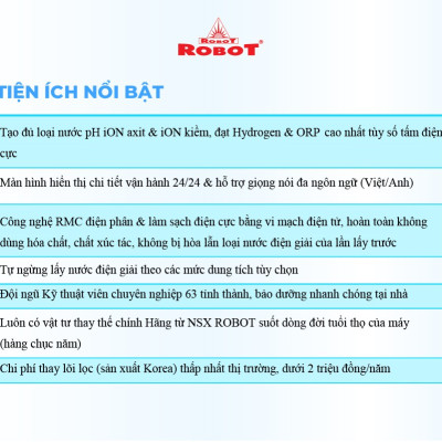 Máy Lọc Nước Điện Giải Ion Kiềm ROBOT IonPrince 37 - Hàng Chính Hãng