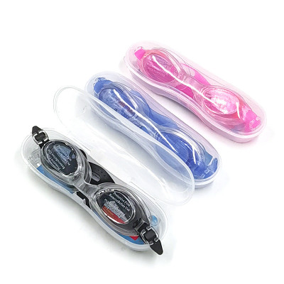 Kính bơi trẻ em, người lớn xịn (tặng kèm 2 bịt tai) tròng trong suốt góc nhìn rộng, ngăn ngừa nước lọt vào trong mắt tốt kèm hộp, dây chun co giãn thoải mái không sợ đau