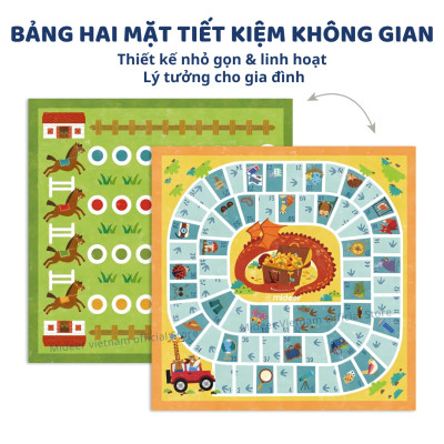 Board Game Mideer Classic Games 32 In 1 đồ chơi trí tuệ cho bé Cờ vua, cờ tướng, cờ vây cho bé