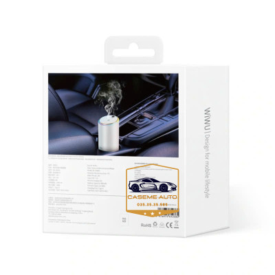 Máy Khuếch Tán Tinh Dầu Ô Tô Wi WU Starry Ambient Aroma Diffuser AR003 – Sang Trọng, Có Đèn LED, Pin 500mAh - Hàng Nhập Khẩu