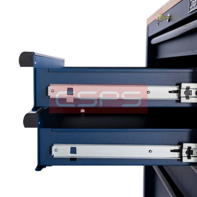 Tủ dụng cụ CSPS 76cm - 05 hộc kéo không nâng hạ màu xanh kèm vách lưới