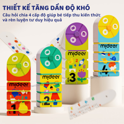 Bộ thẻ học thông minh flashcard Mideer Match & Connect Play book giáo dục sớm cho bé