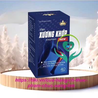 Viên xương khớp  Kingphar New  - Hộp 40 viên - Dưỡng Khớp, Giúp Phục Hồi Cấu Trúc Mô Sụn Khớp