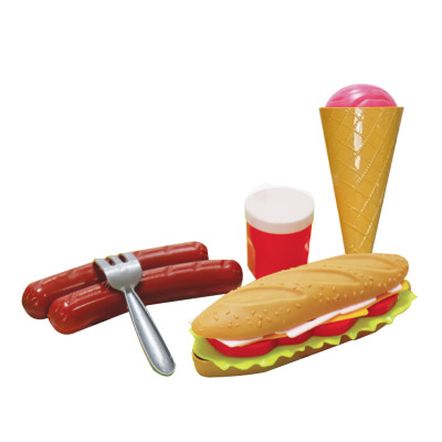 Bộ Đồ Chơi Bánh Mì Kem Xúc Xích Baby Combo TOONYKIDS TN076 [Tặng Kèm Sticker]