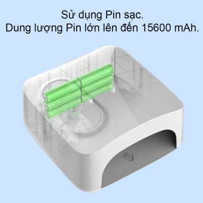 Máy hơ gel sơn móng tay Loại Sạc pin được AM602 - Máy hơ làm khô nail