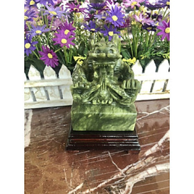 Ấn Rồng phong thủy đá ngọc serpentine 