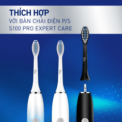 Bộ 2 đầu bàn chải điện P/S - Trắng Răng Tự Nhiên