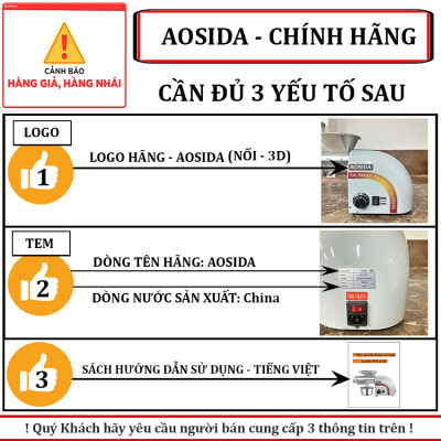 Máy ép dầu thực vật Nóng và Lạnh thương hiệu Anh Quốc AOSIDA WF-J118 - Hàng nhập khẩu