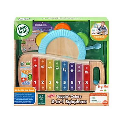 Đồ Chơi Đàn Xylophone Bằng Gỗ 2 Trong 1 Đa Sắc Màu LEAPFROG 80-615600