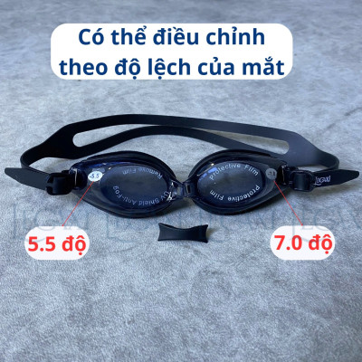 Kính Bơi Cận Chống TRẦY, Chống UV, Chống Hấp Hơi Dành Cho Người Cận Lệch Độ Mắt Lệch Độ Mắt Loạn Thị