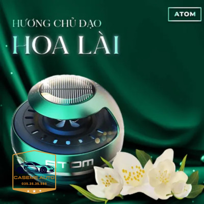 Nước Hoa Ô Tô Cánh Quạt Xoay Bằng Năng Lượng Mặt Trời Tỏa Hương Thơm Từ Thiên Nhiên