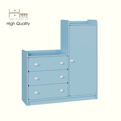 [Happy Home Furniture] KID, Tủ lưu trữ - 3 ngăn kéo cho trẻ em, 100cm x 32cm x 110cm ( DxRxC), THK_166