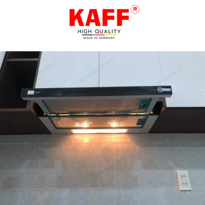 Máy hút mùi âm tủ ray kéo inox phối kính 900mm KAFF KF-TL90H - Hàng Chính Hãng