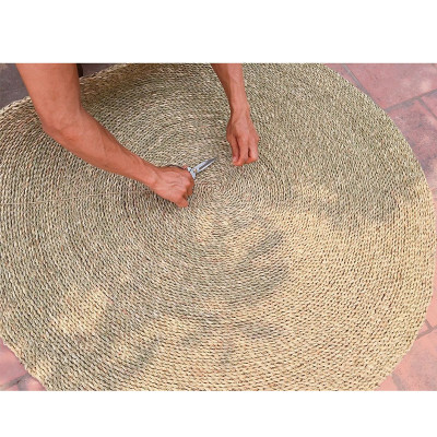 Thảm cói trải sàn ECOHUB phòng khách, phòng ngủ 60/80/100/120/150/180cm (Loại1)