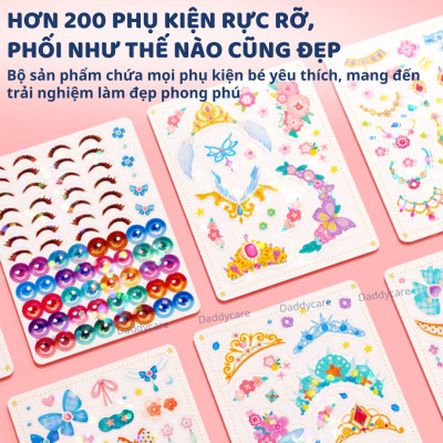 Đồ chơi cho bé gái trang điểm thiết kế thời trang công chúa Mideer 3 trong 1 Princess Fantasy Makeup