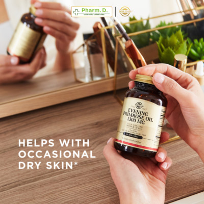 [CHÍNH HÃNG][SALE 50% DATE GẦN] Viên Uống Điều Hòa Nội Tiết Tố Nữ Solgar Tinh Dầu Hoa Anh Thảo Evening Primrose Oil 1300mg Mỹ (Hộp 60 Viên)