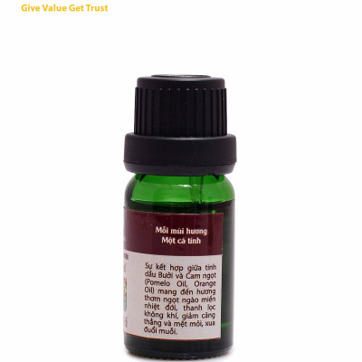 TD10ml-KX6 Combo Tinh Dầu Miền Nhiệt Đới Peace Mass 10ml - Bộ Kẹp Xe Ô tô - Tropical Summer