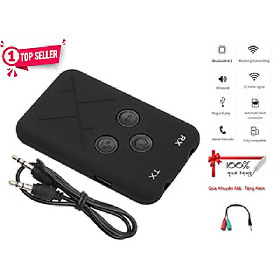 Hàng Chính Hãng - Bộ Thu Phát Bluetooth 2 Trong 1 T10-JA Bluetooth 5.0 Phạm Vi Kết Nối 15m Đa Dạng Kết Nối Bluetooth MicroUSB AV3.5mm Chế Độ Chuyển Đổi Linh Hoạt Tự Động Ngắt Nguồn Tự Động Kết Nối - ROGTZ